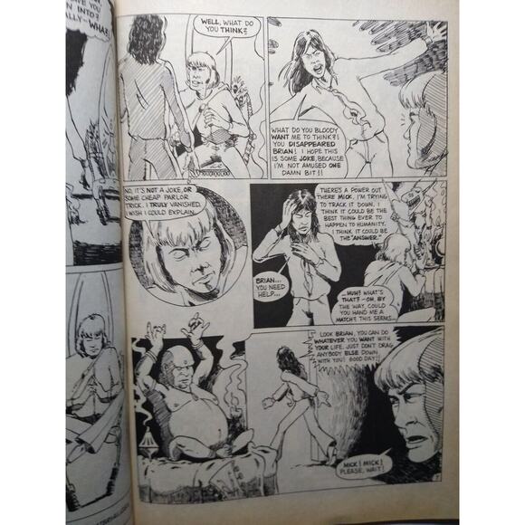 The Rolling Stones Rock Fantasy Comic Jan 1990 Classic Rock Artwork Vintage NOS - Picture 10 of 10